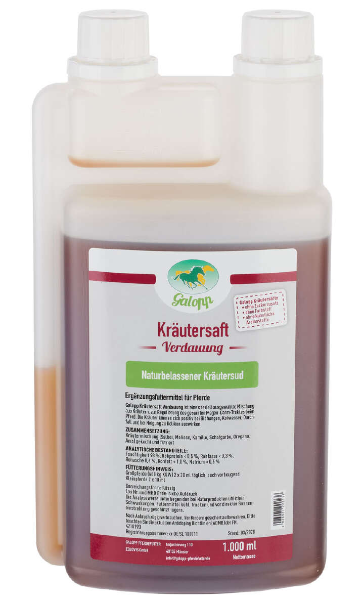 Galopp Kräutersaft Verdauung